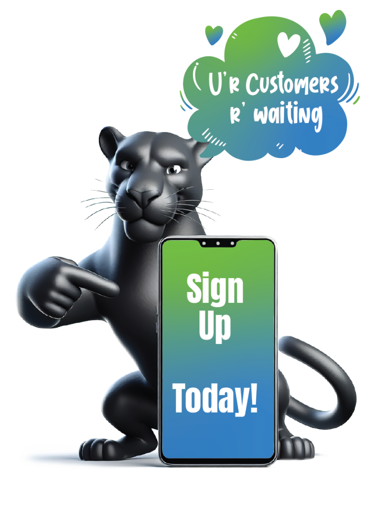 black panther customer sign up call to action