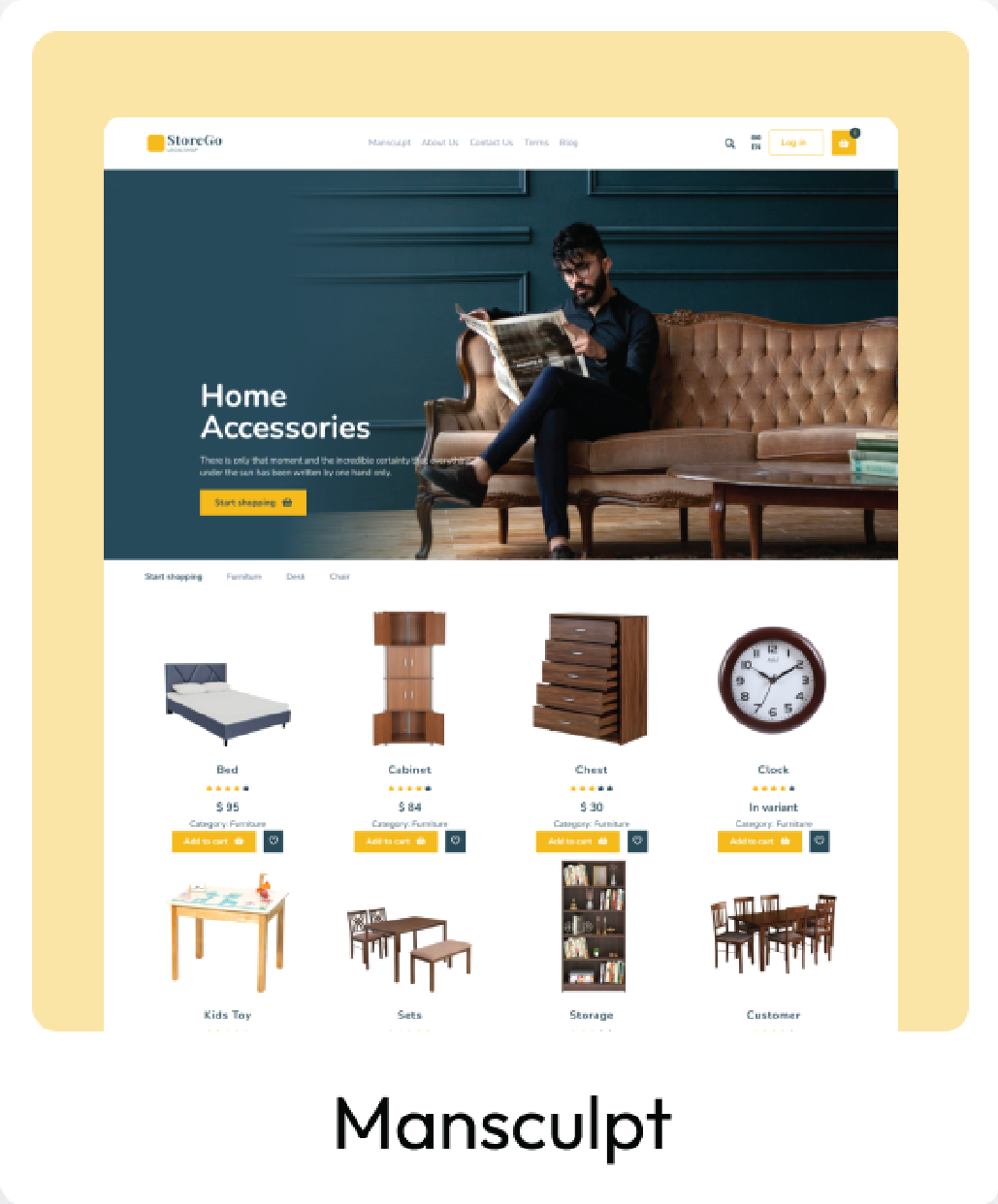 ecommerce furniture template