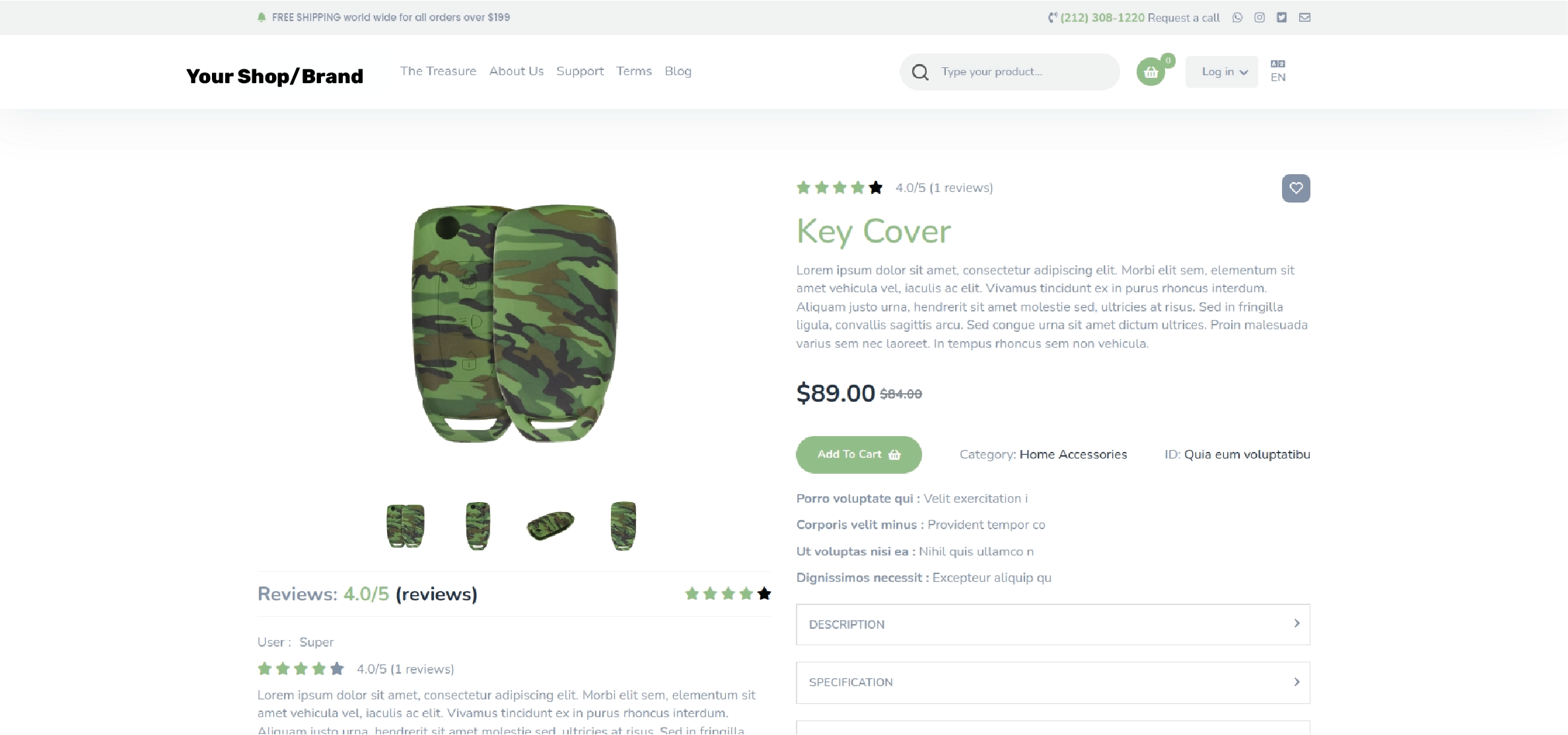 ecommerce Single Product View