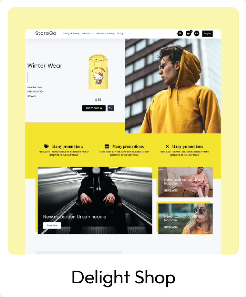 ecommerce winter wear template